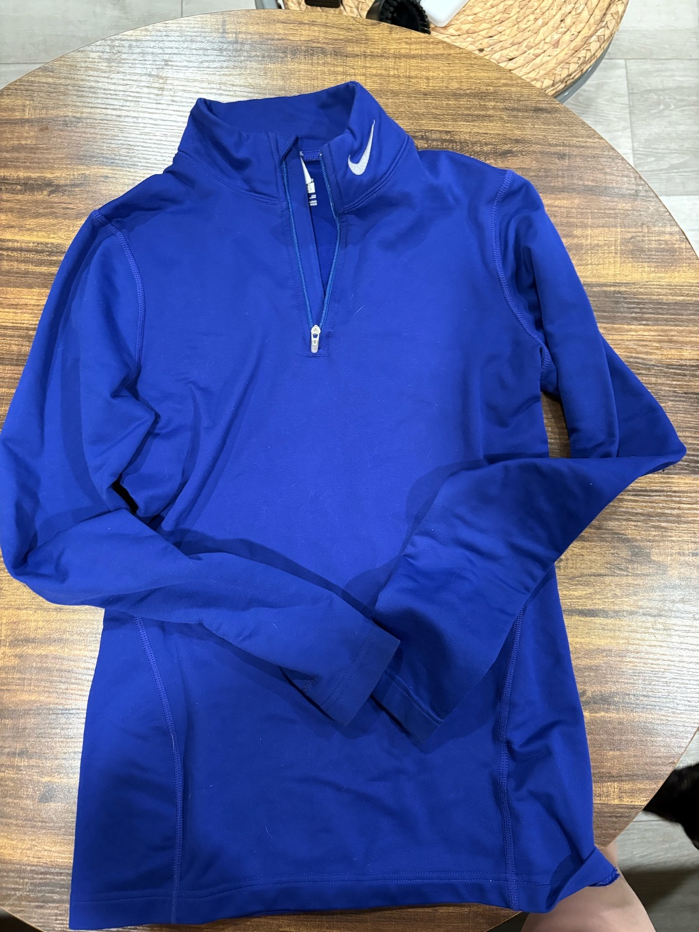 Nike Women's Royal Blue Half-Zip Pullover